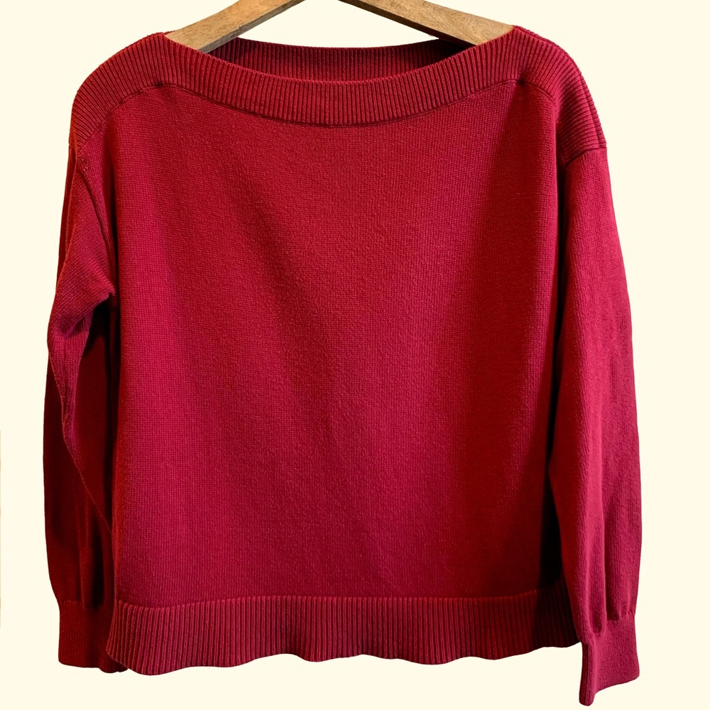 Everlane Soft Cotton Boatneck Sweater